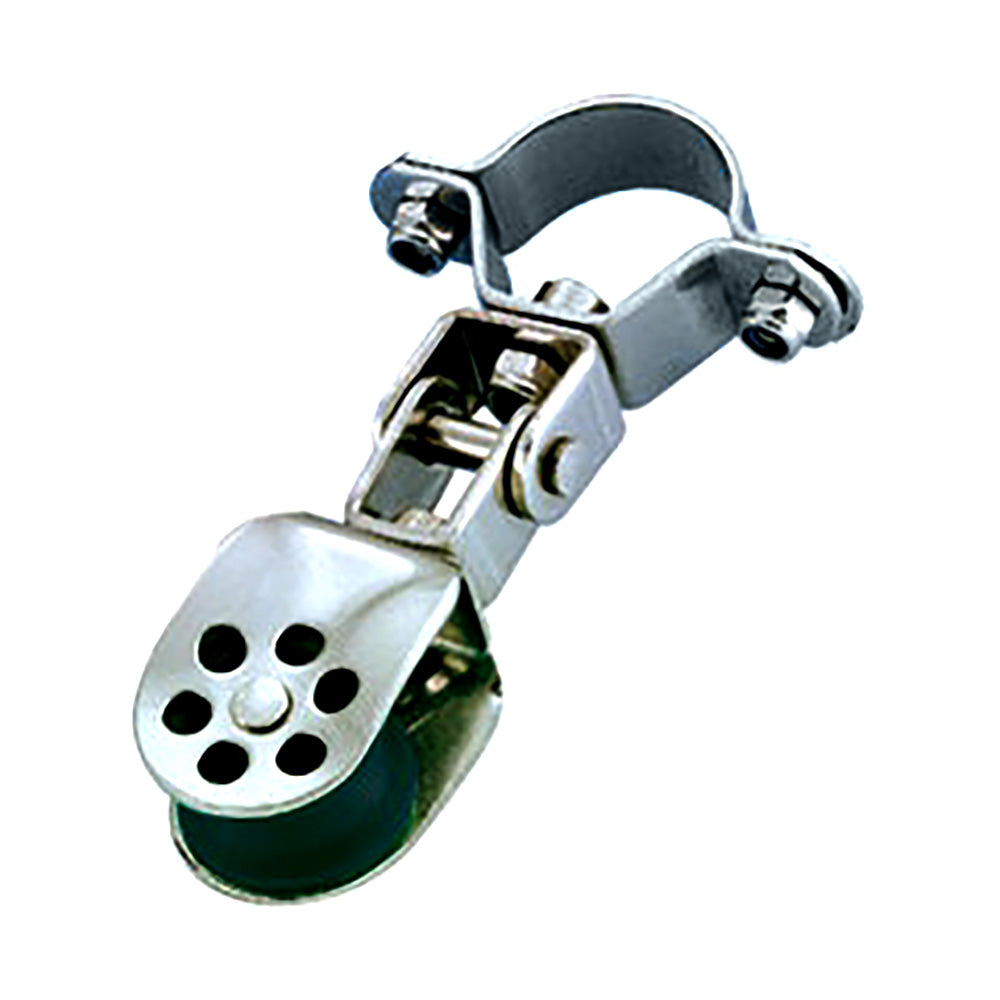 Wichard Stainless Steel Single Block  25mm Sheave Diameter f25mm Stanchion Pivoting 30125W Main image