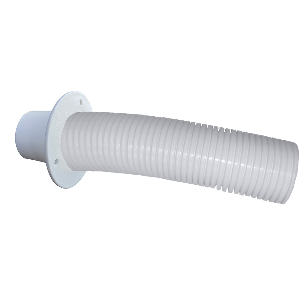 Trident Marine 10 White Stern Flex Hose wTransom Flange TFK10W Main image