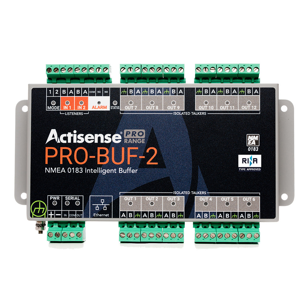 Actisense PRO NMEA 0183 Buffer  2 OPTO Inputs 12 ISODrive Outputs Serial Port Ethernet Port Pluggable Screw Terminal Main image